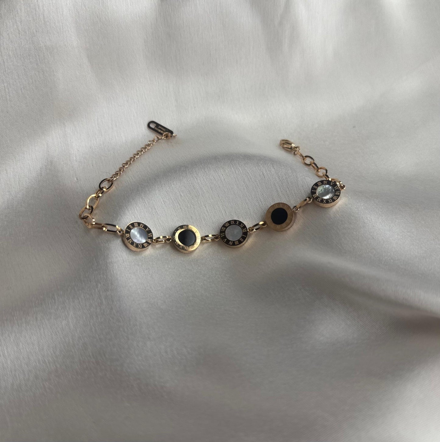 Five Clock Charms Bracelet