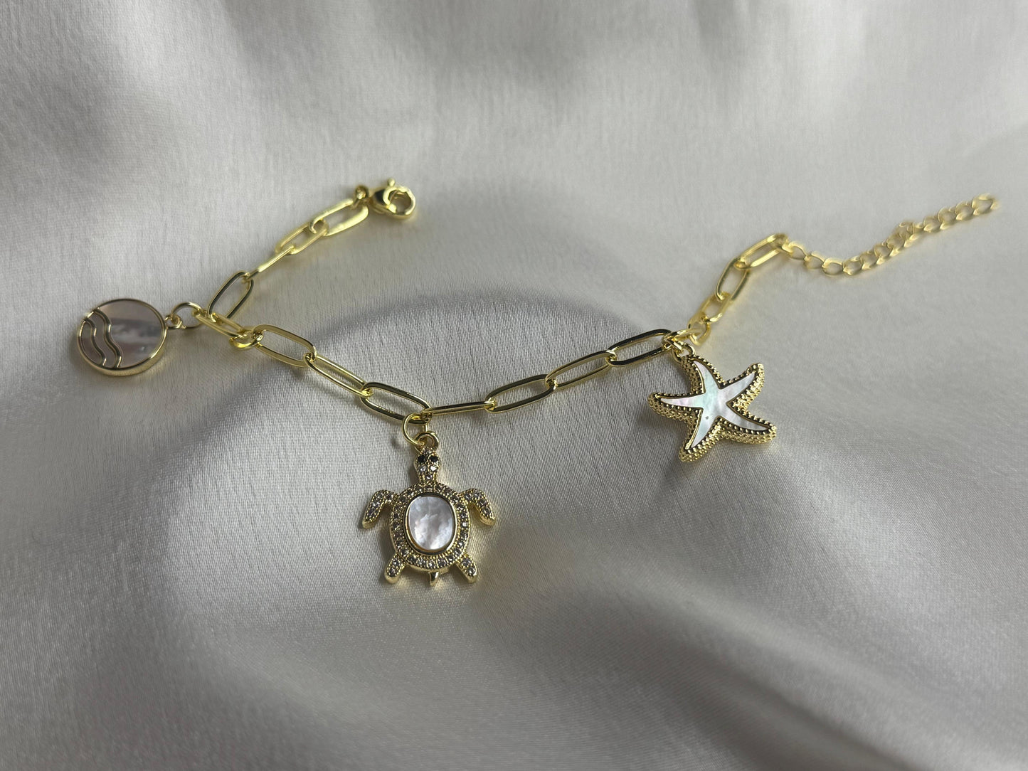 Star Tortoise Charm Bracelet