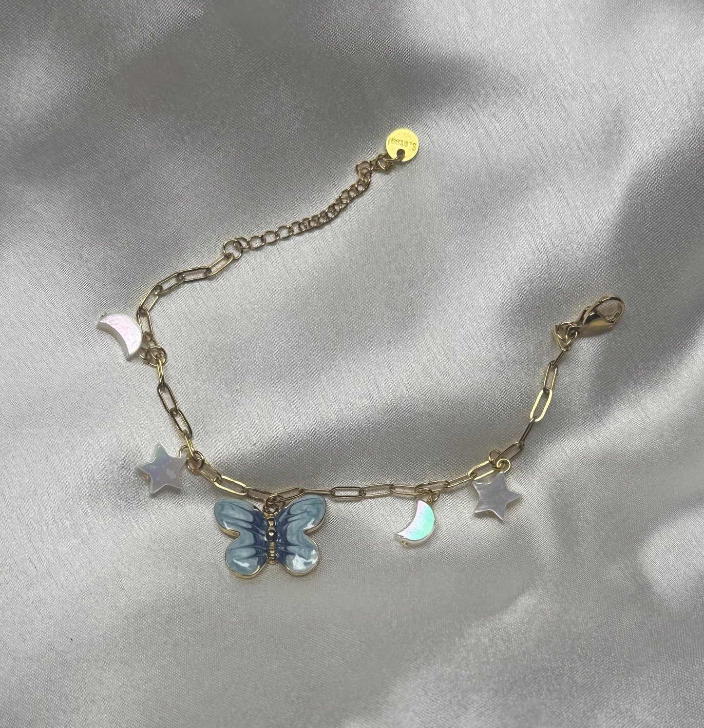 Butterfly Star Charm Bracelet