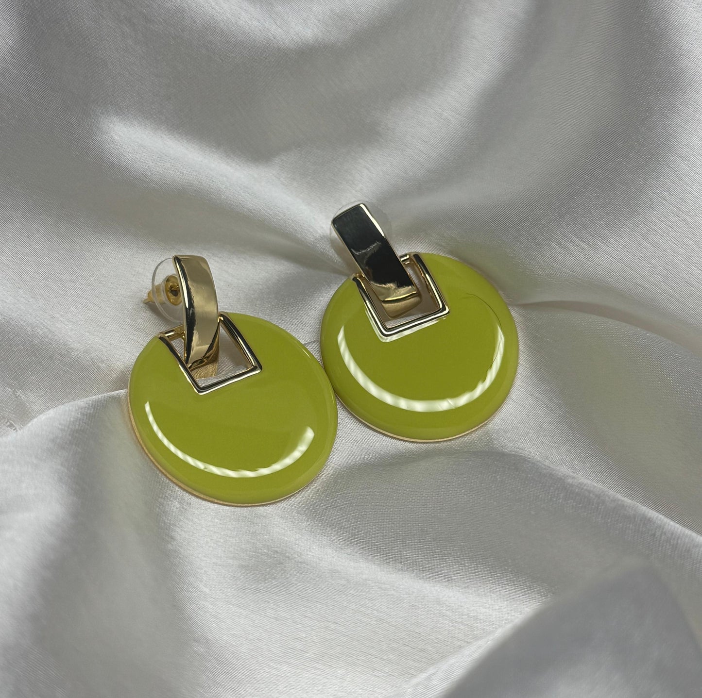 Green Classy Earrings