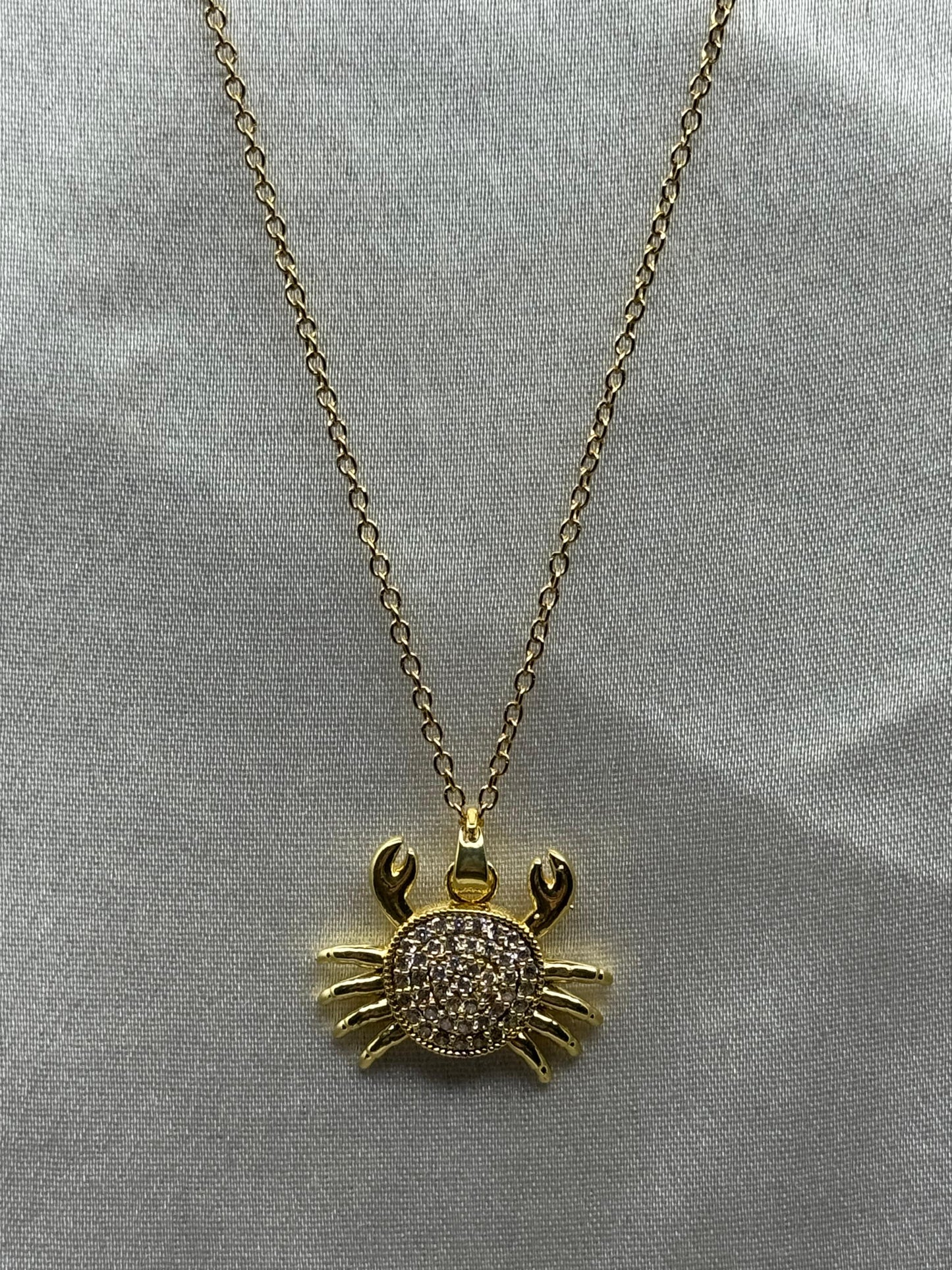 Crystalline Crab Pendant