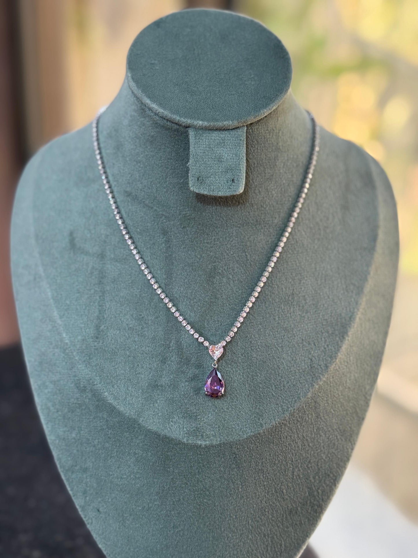 Amethyst Aura Necklace