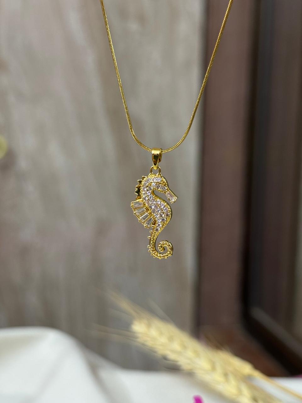 Nautical Seahorse Necklace