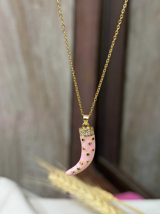 Cornicello Rosa Necklace