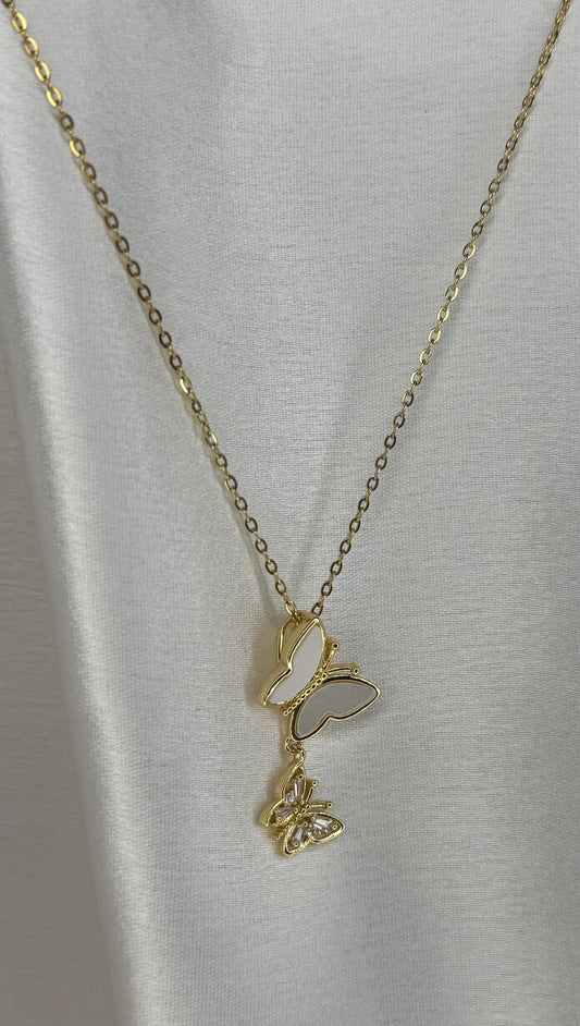 Twin Butterfly Necklace