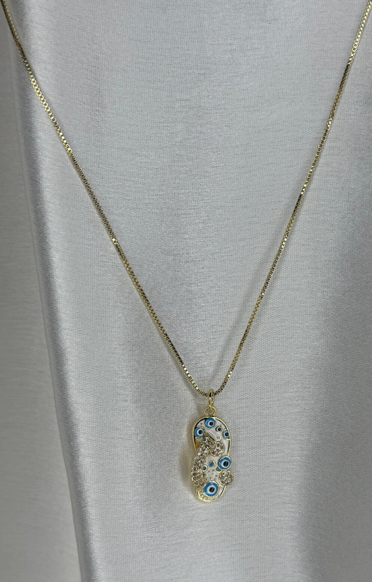 Evil Eye Slip On Necklace