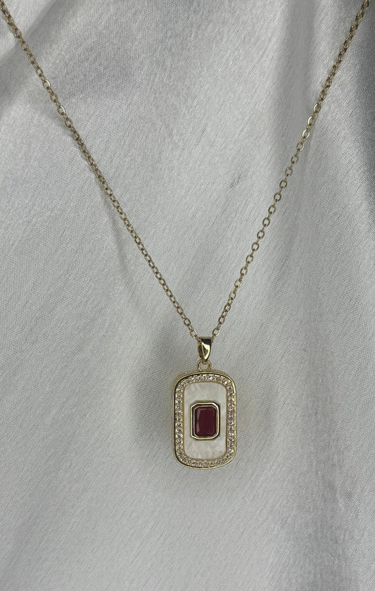 Red Stone Necklace