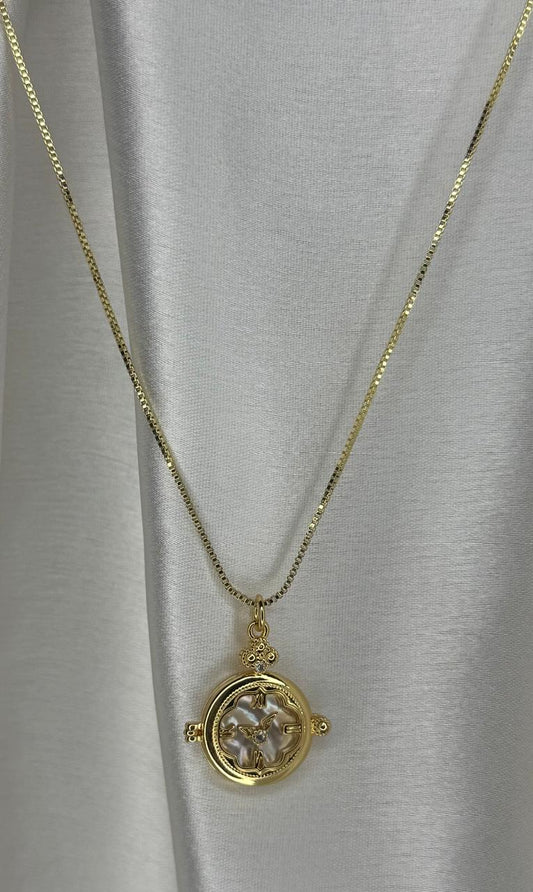 Clock Photoframe Necklace