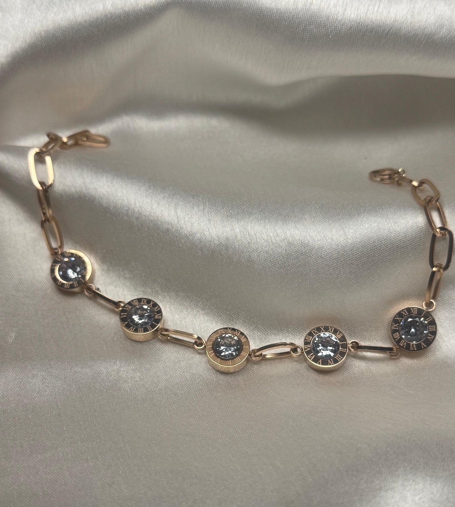 Clock Diamond Bracelet