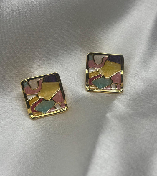 Square Abstract Earrings