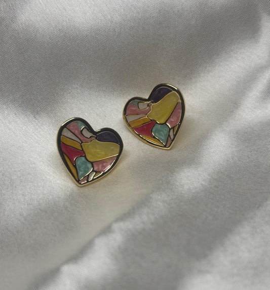 Heart Abstract Earrings