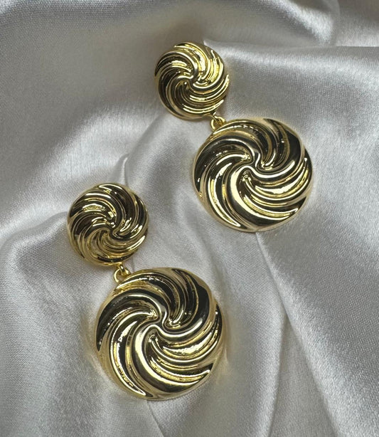 Bold Classy Gold Earrings