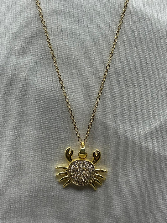 Crystalline Crab Pendant