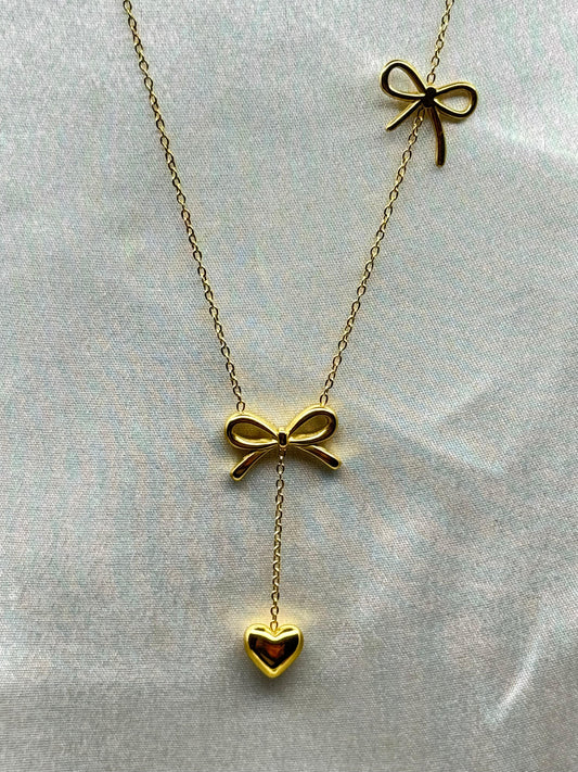 Love Tied Bow Necklace