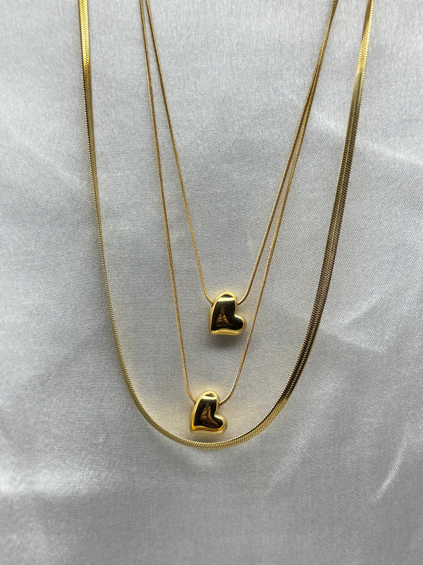 Serenity Duo Golden Love Necklace