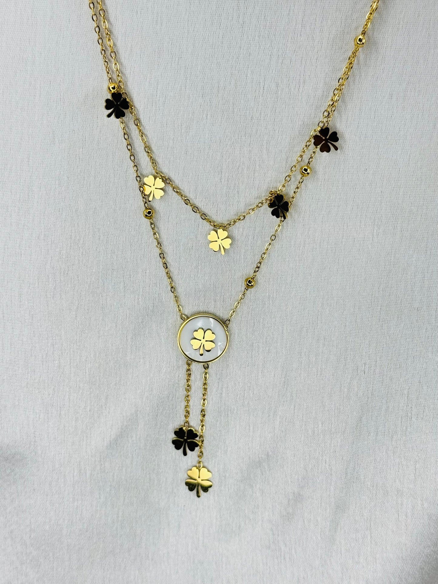 White Clover's Embrace Necklace