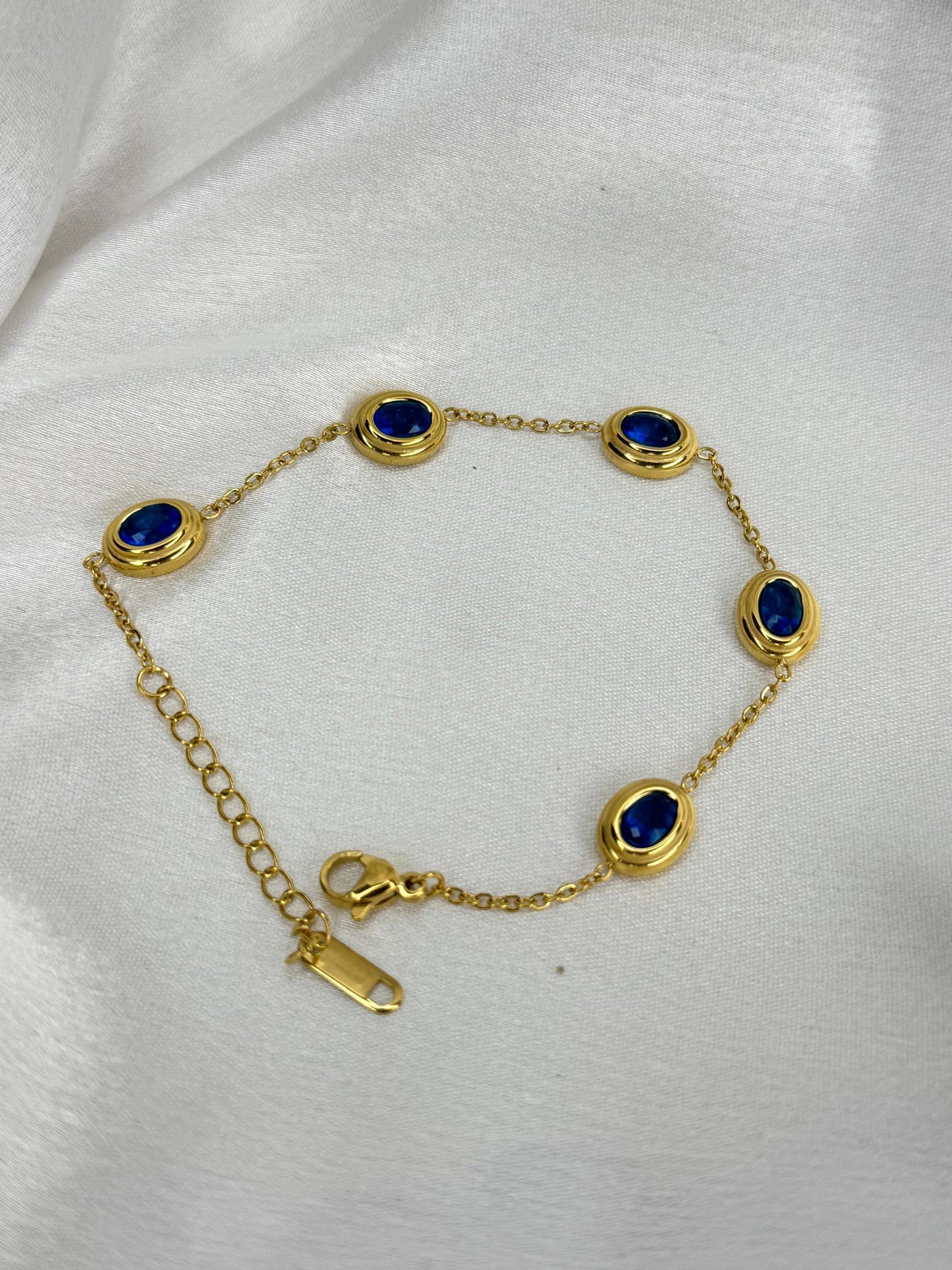 Blue Whisper Chain Bracelet