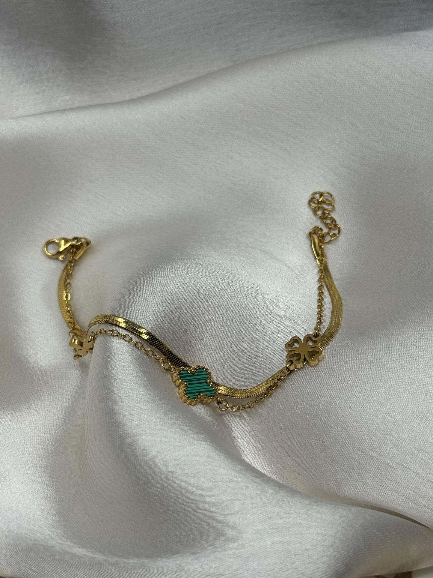 Emeraude Clover Bracelet