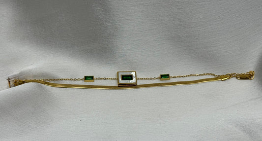 Opaline Emerald Bracelet