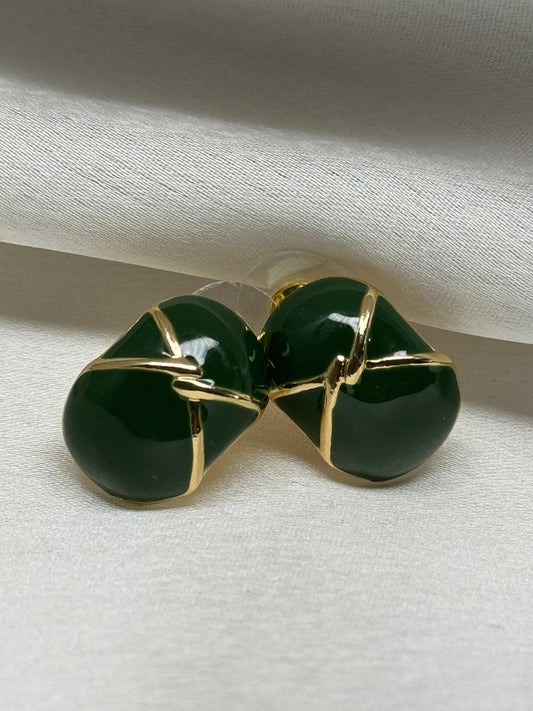 Emerald Embrace Hoops