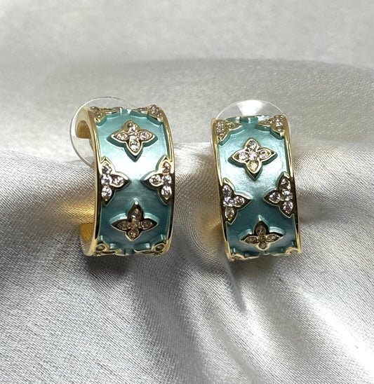 Aqua Whisper Tint Earrings