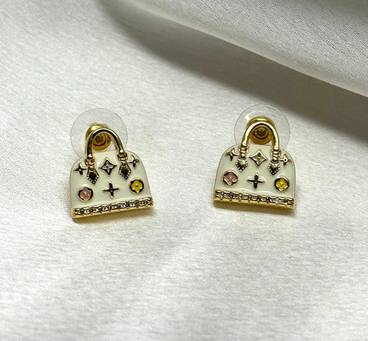 Tiny Treasure Bag Earrings