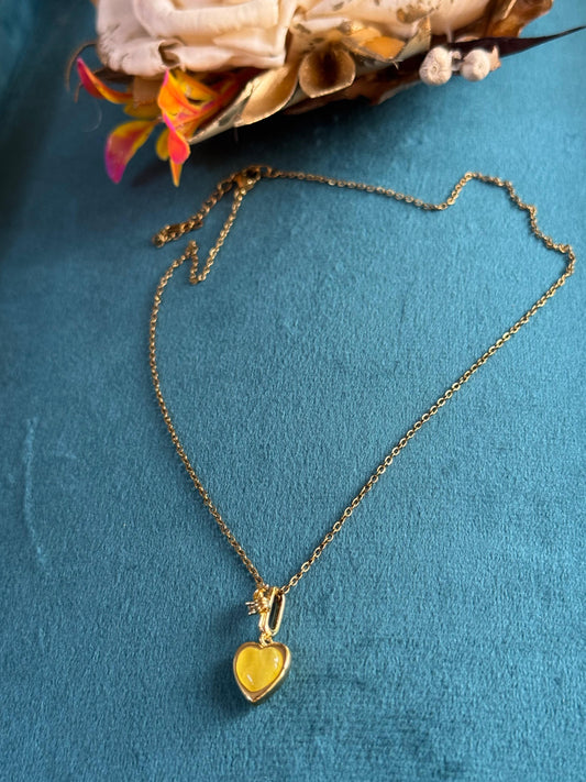 Honey Heart Necklace