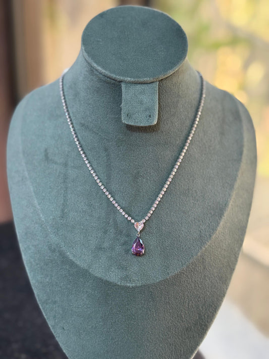 Amethyst Aura Necklace