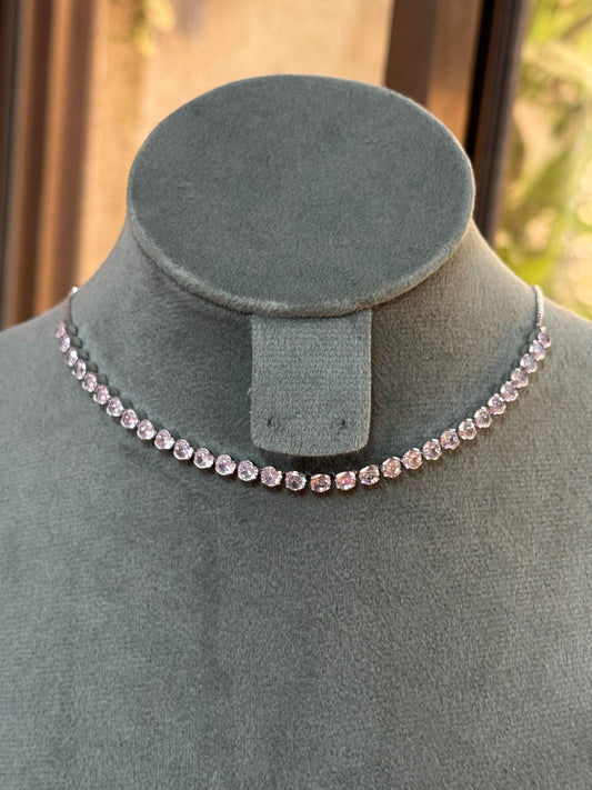 Blush Aura Choker Necklace