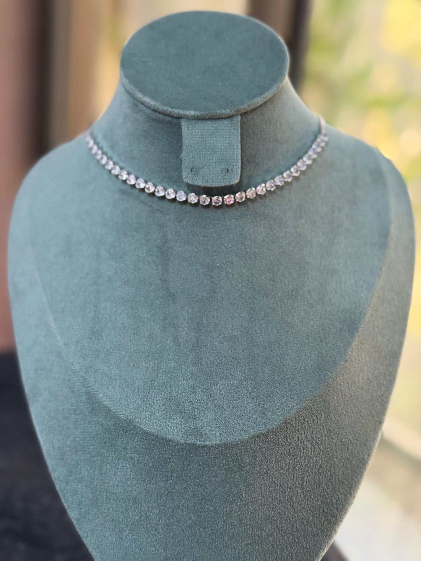 Blush Aura Choker Necklace