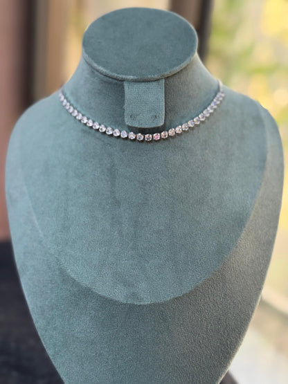 Blush Aura Choker Necklace