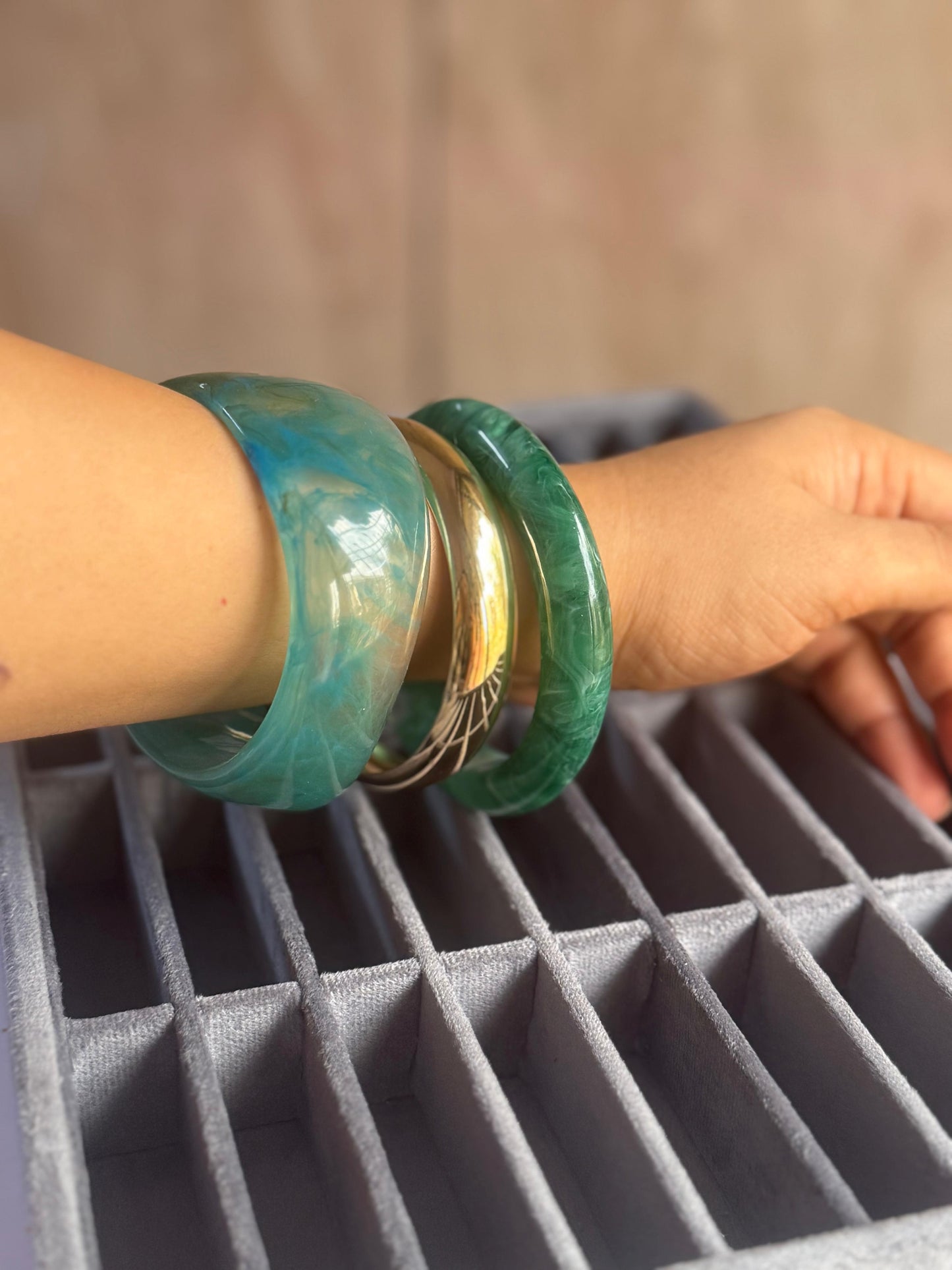 Ocean Veil Stack Bangles