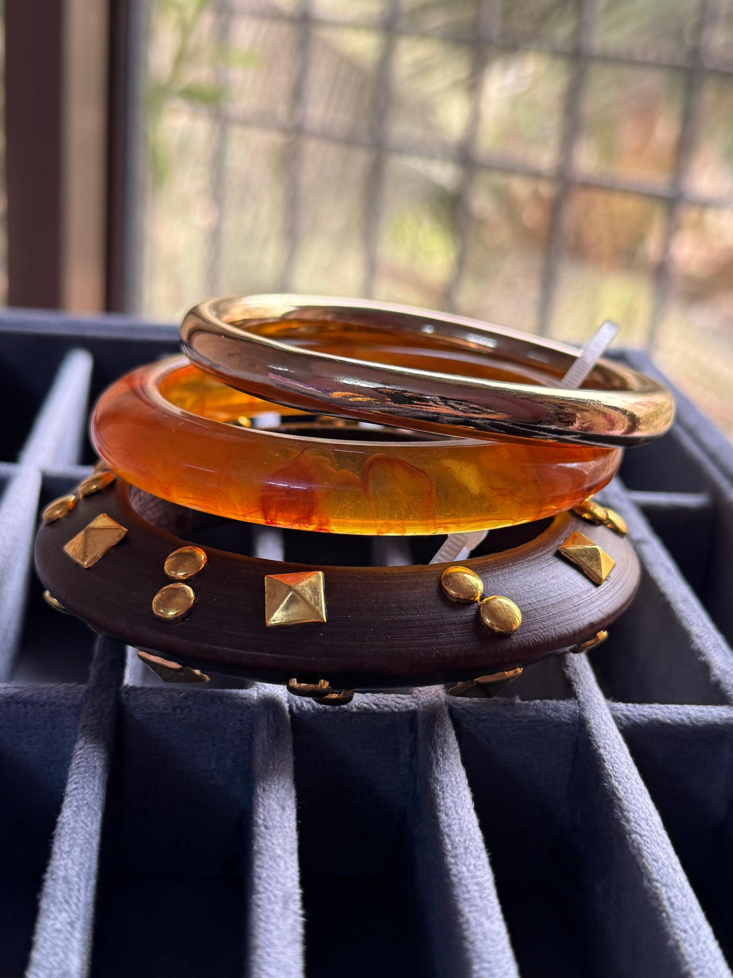 Amberwood Stud Stack Bangles