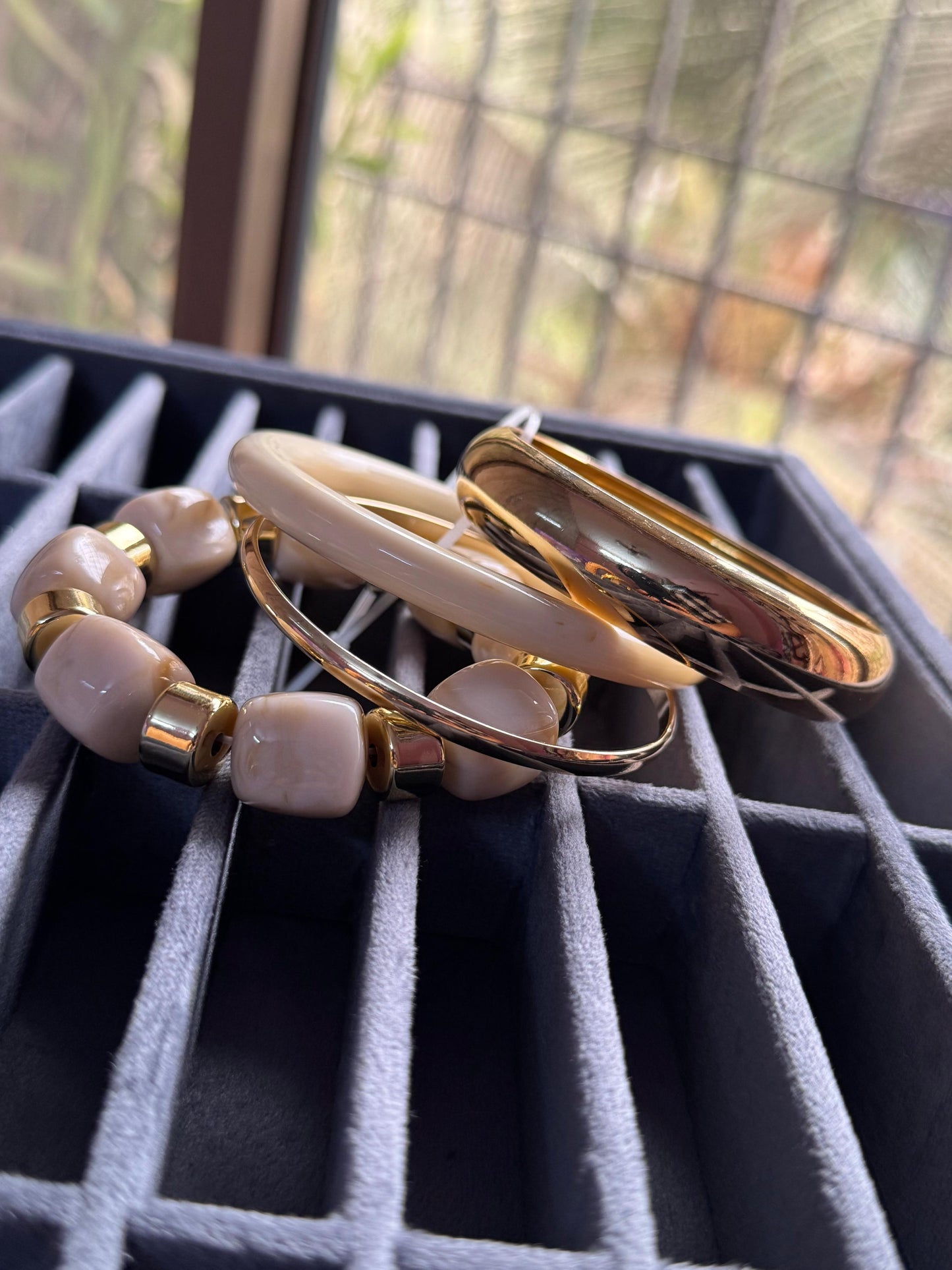 Aqua Whisper Bangles