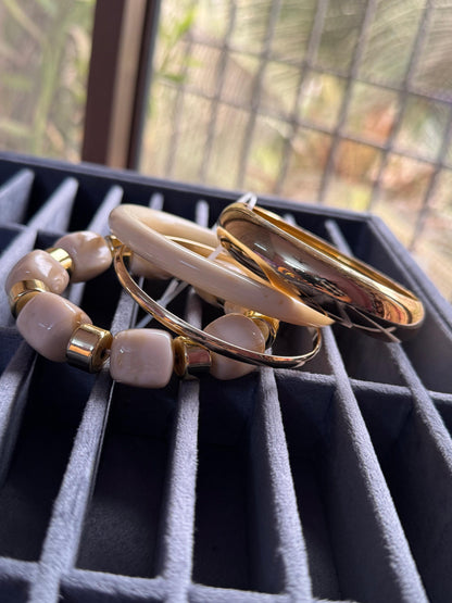 Aqua Whisper Bangles