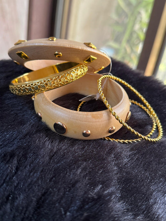 Desert Gold Bangles